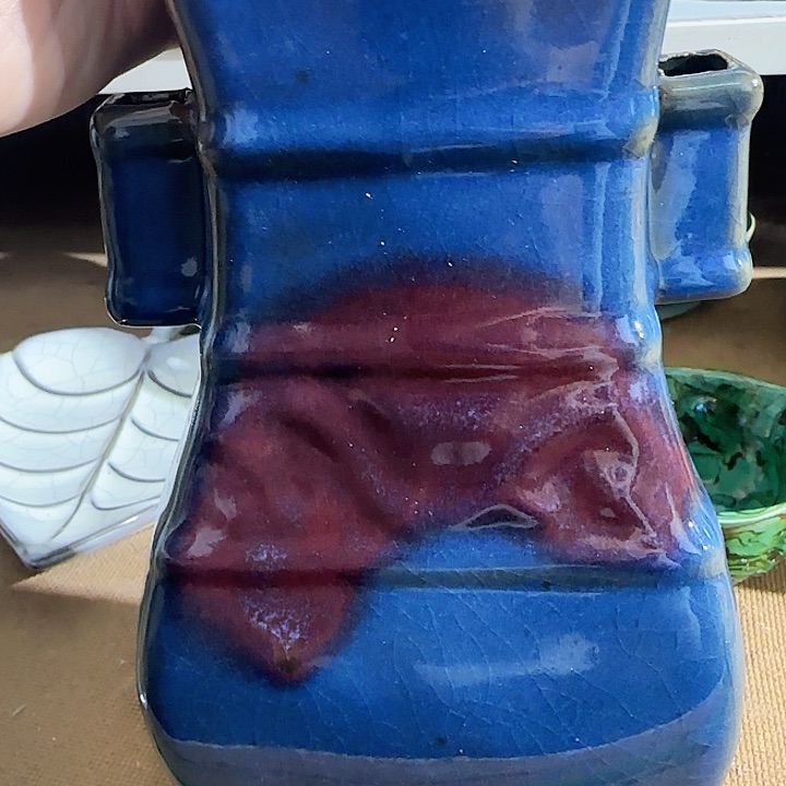 瓷片瓷器白梨摆件创意瓷器3666