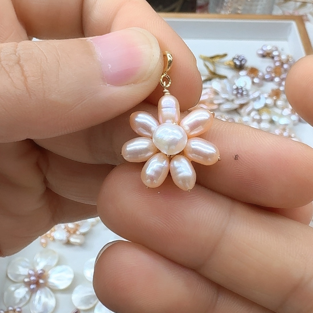 淡水珍珠未镶嵌吊坠(不含链)