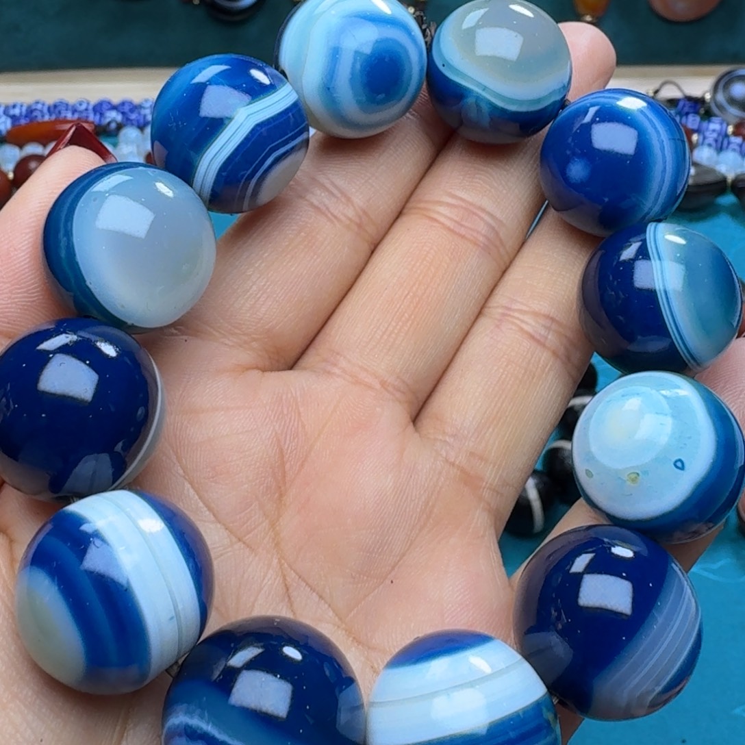 玛瑙/玉髓未镶嵌项链