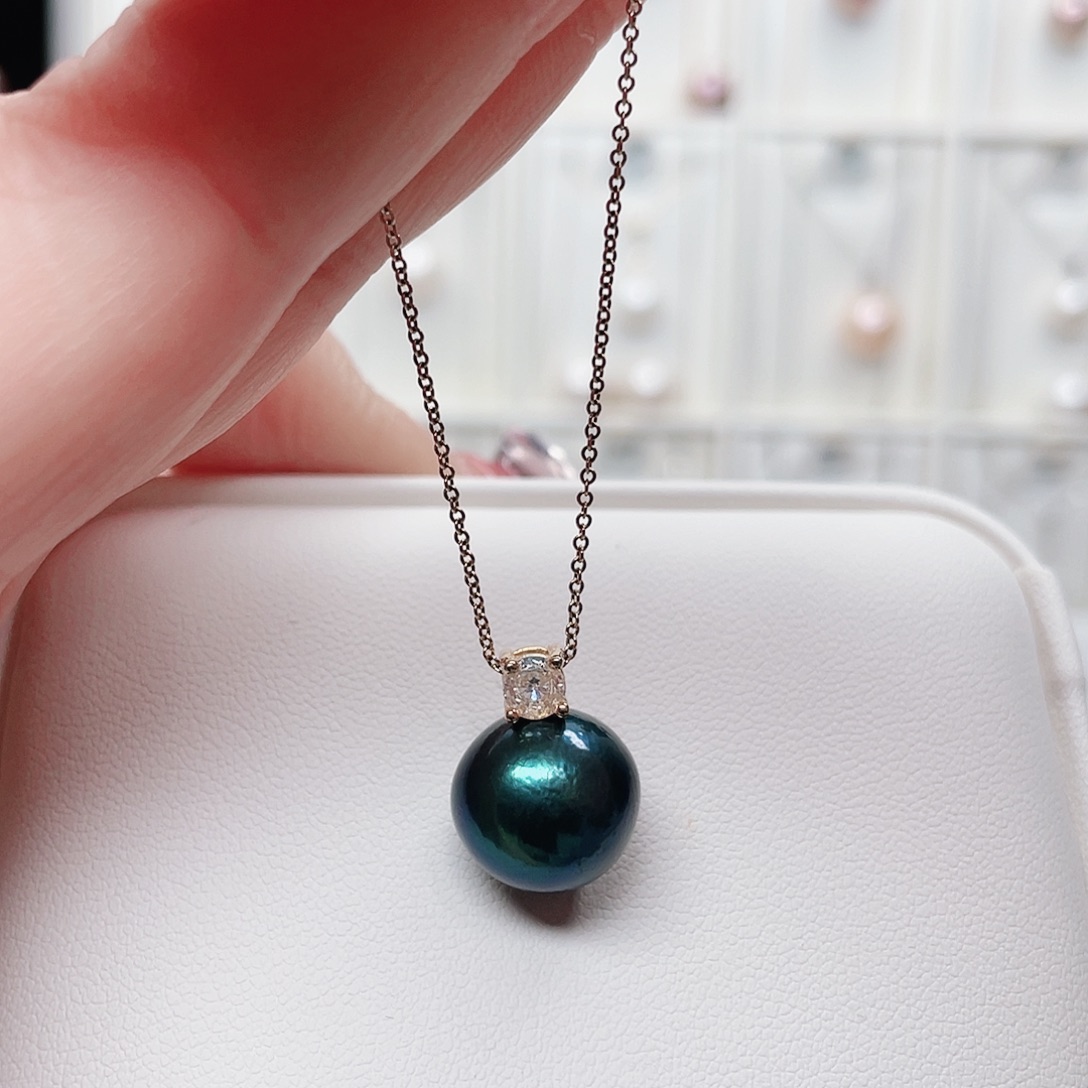 淡水珍珠吊坠(赠链)合金