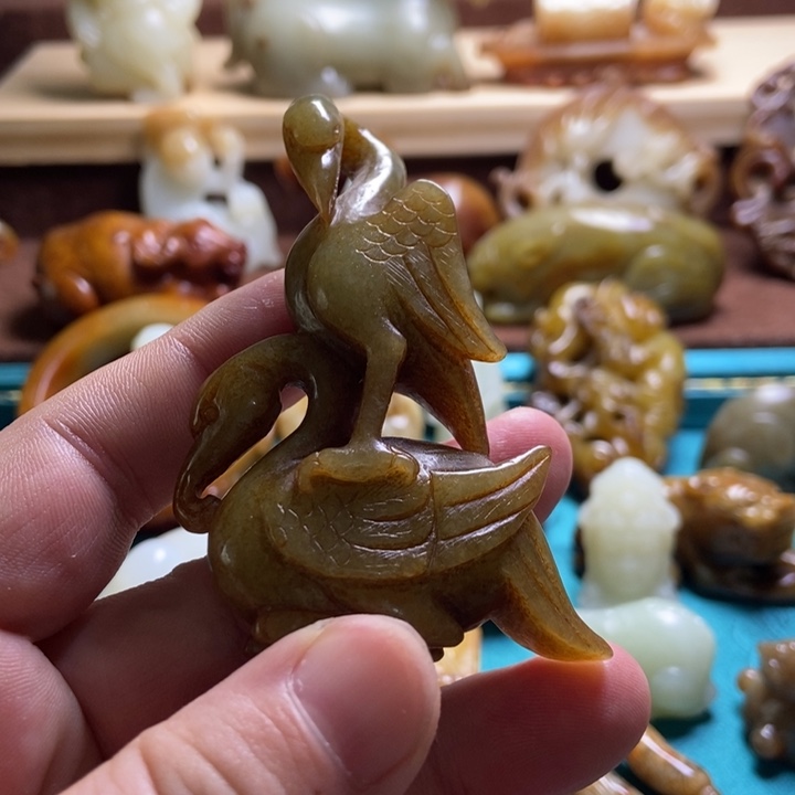 和田玉未镶嵌挂件