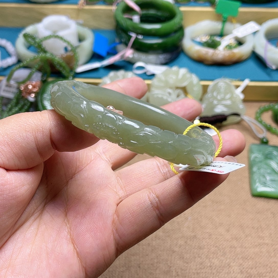 【闪购商品】和田玉手镯56圈口123未镶嵌