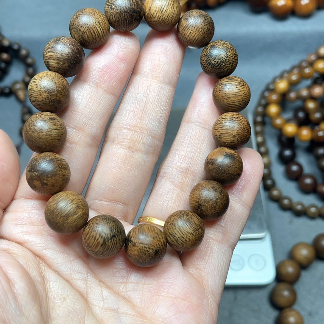 沉香手串芽庄黄棋1.2