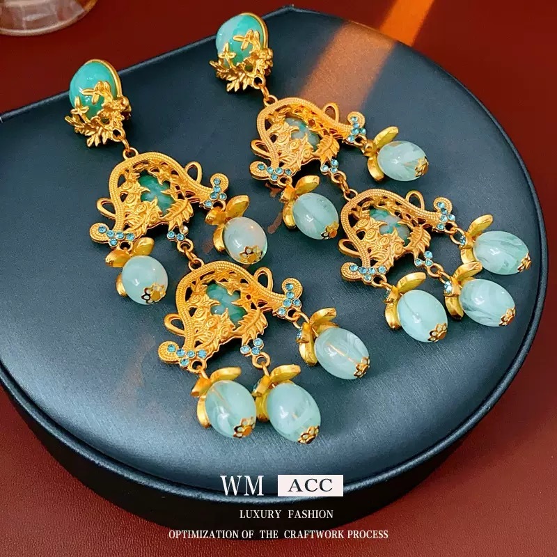 vintage中古 【罗曼蒂克】 铜  女士 耳环 ZG0434