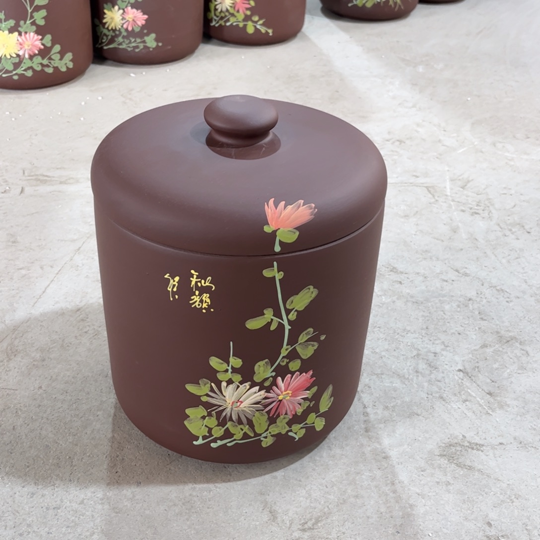 紫砂茶叶罐8 饼茶叶罐