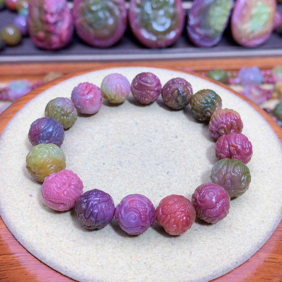 玛瑙手链未镶嵌盐源