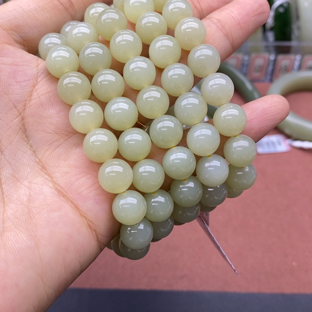 和田玉未镶嵌手串卡10