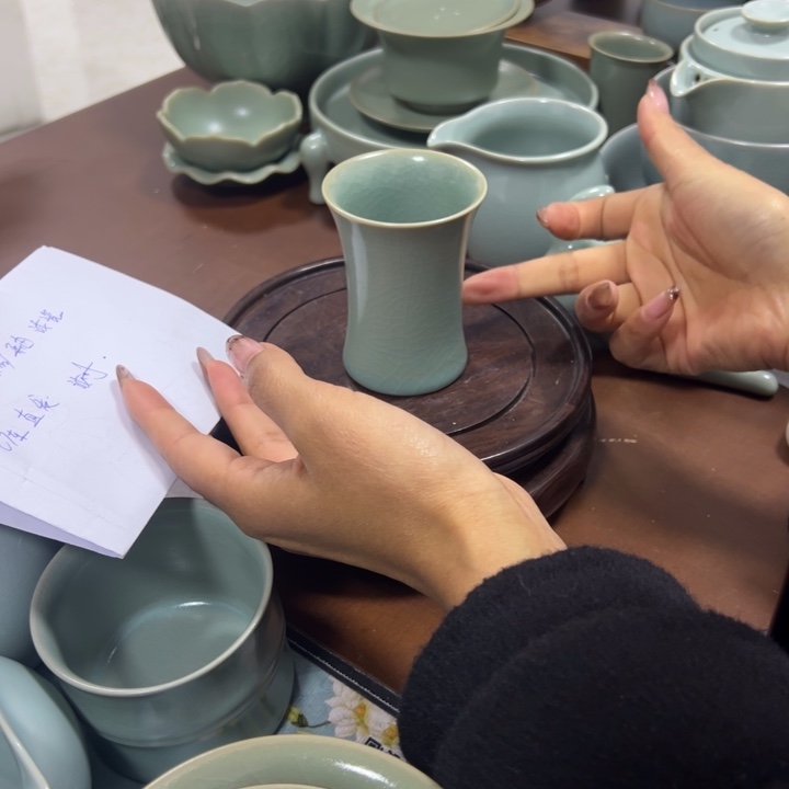 陶摆件原产地原矿釉汝瓷仓库直播