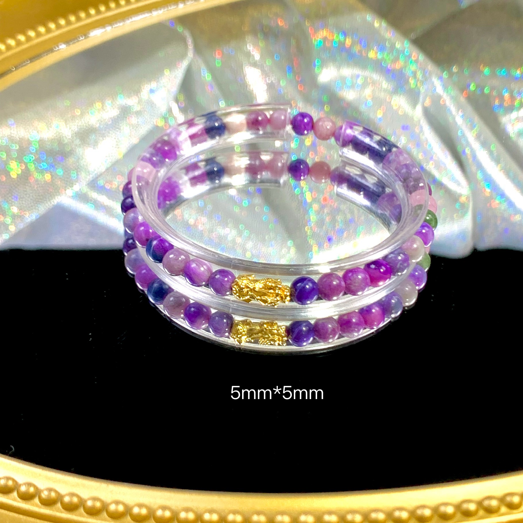 潮生石丨舒俱来圆珠手串5mm*5mm/多样性发其一/C00348
