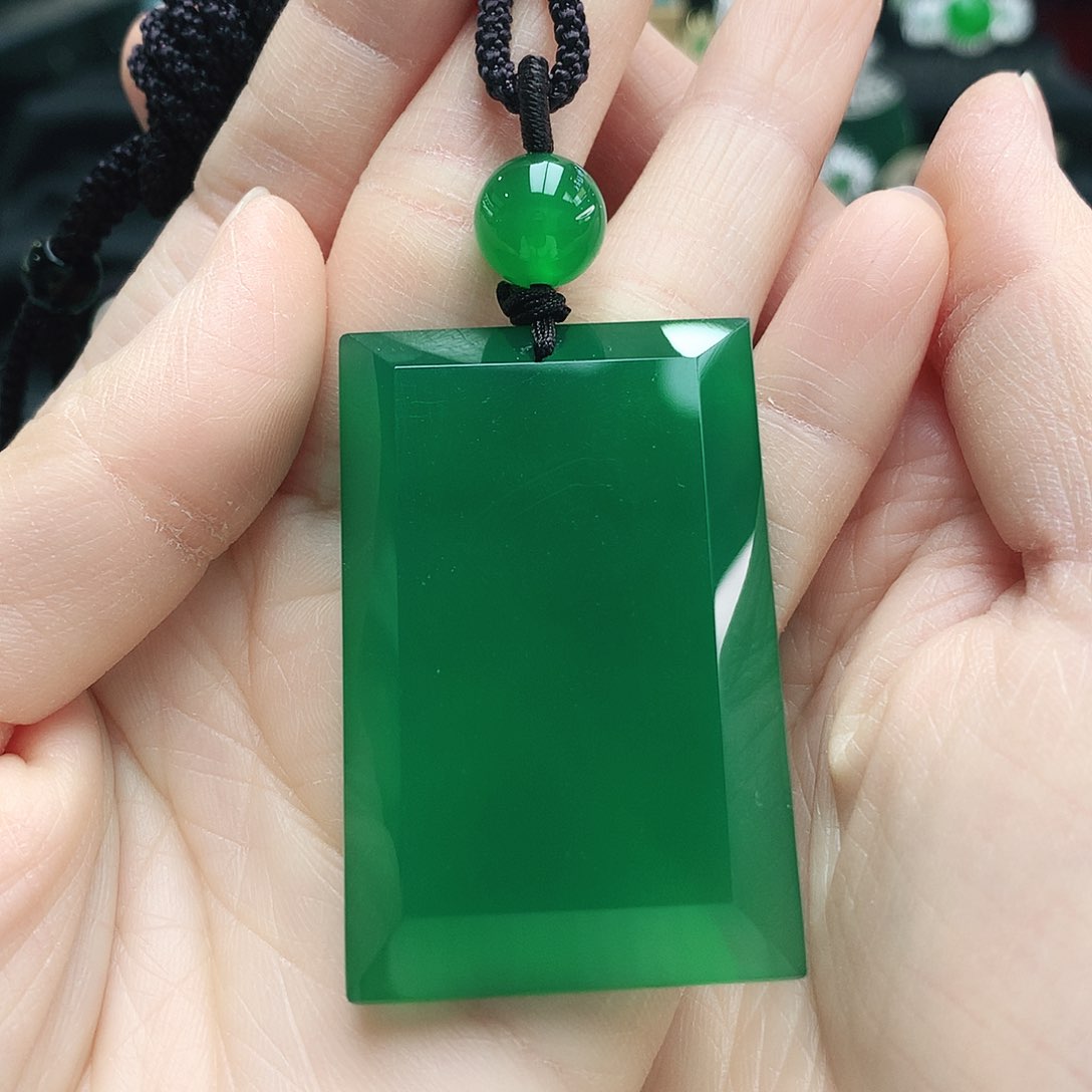 玛瑙/玉髓吊坠银S925镶嵌