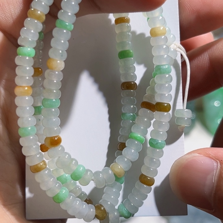 翡翠未镶嵌颈饰珠链