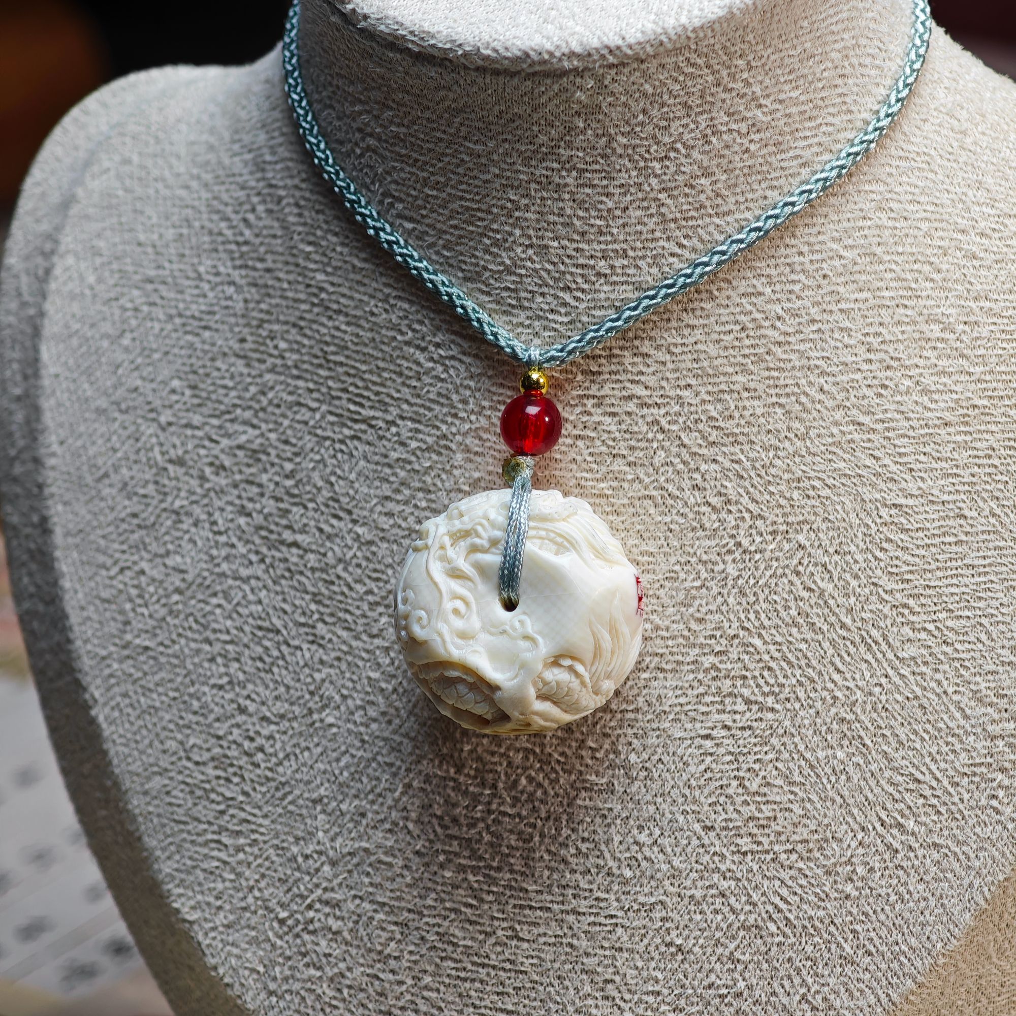 【Y】猛犸牙扣子吊坠