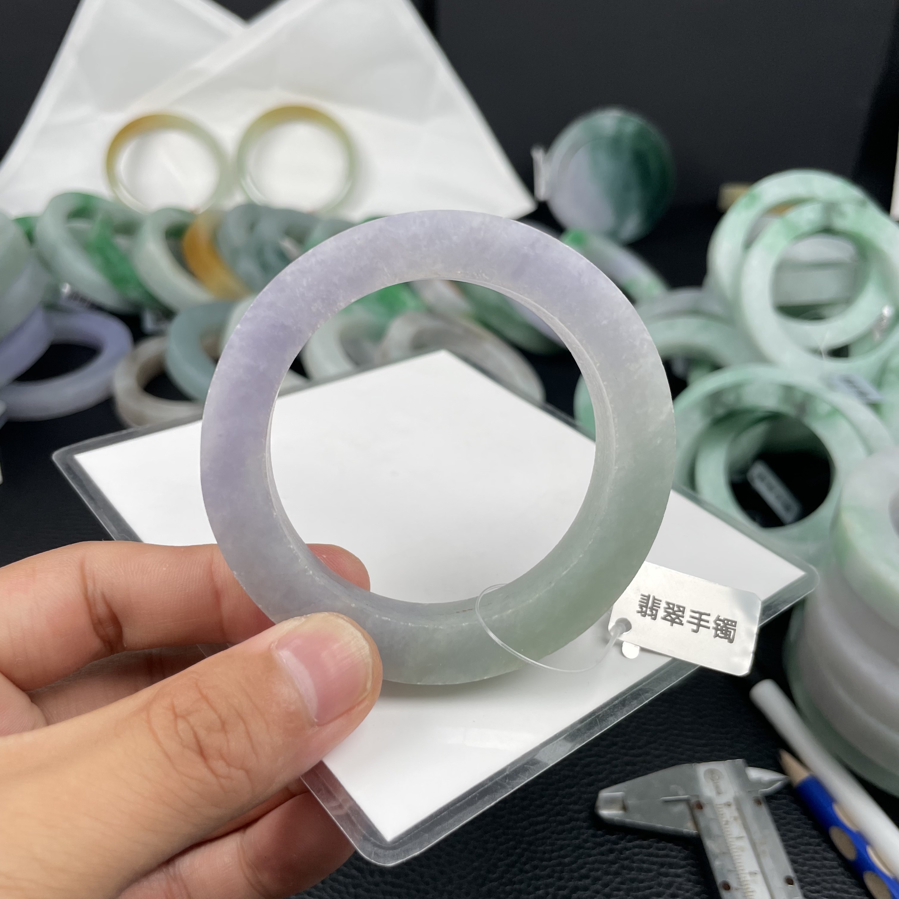 （定制）天然翡翠A货手镯06
