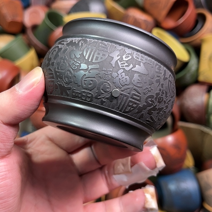 紫砂茶杯全手工紫砂主人杯