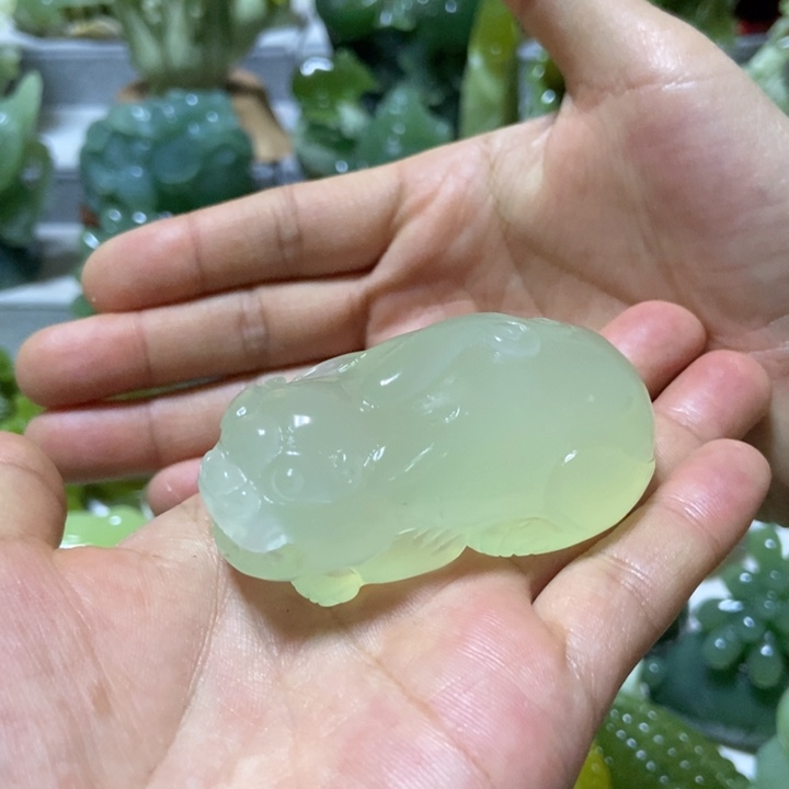 【闪购商品】未镶嵌蛇纹石玉把件尹*