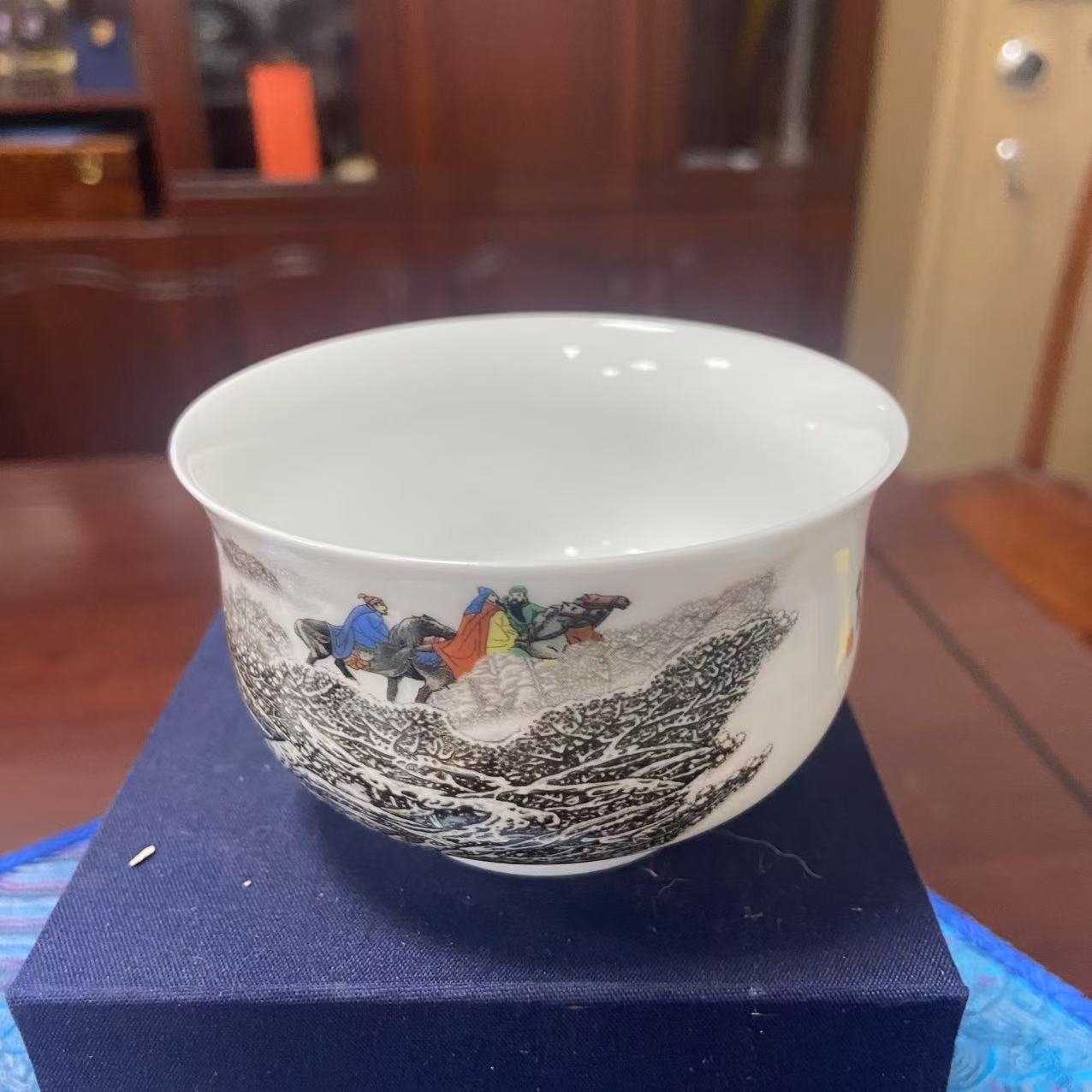 三顾茅庐风雪访贤主题茶具