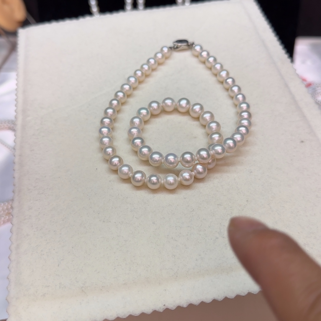 【闪购商品】淡水珍珠项链银S925镶嵌