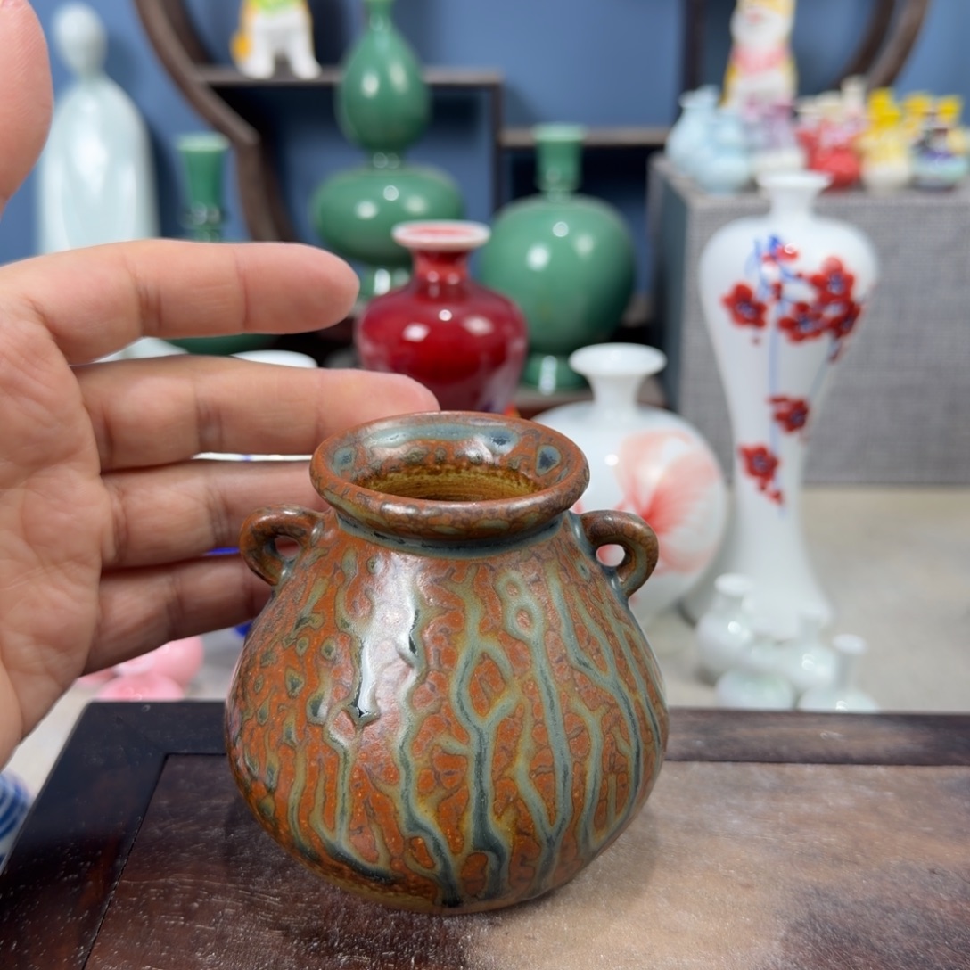 陶瓷手工小花器摆件