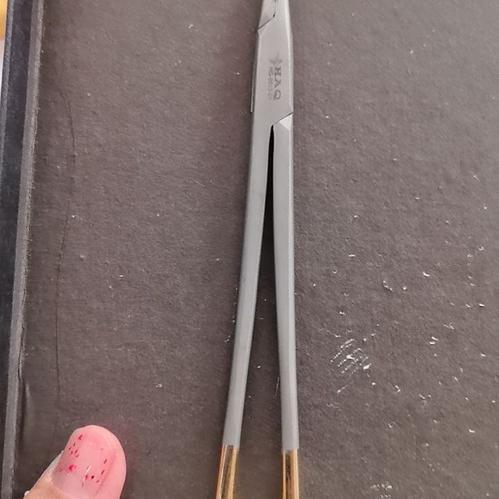 16厘米持针器金柄镶片