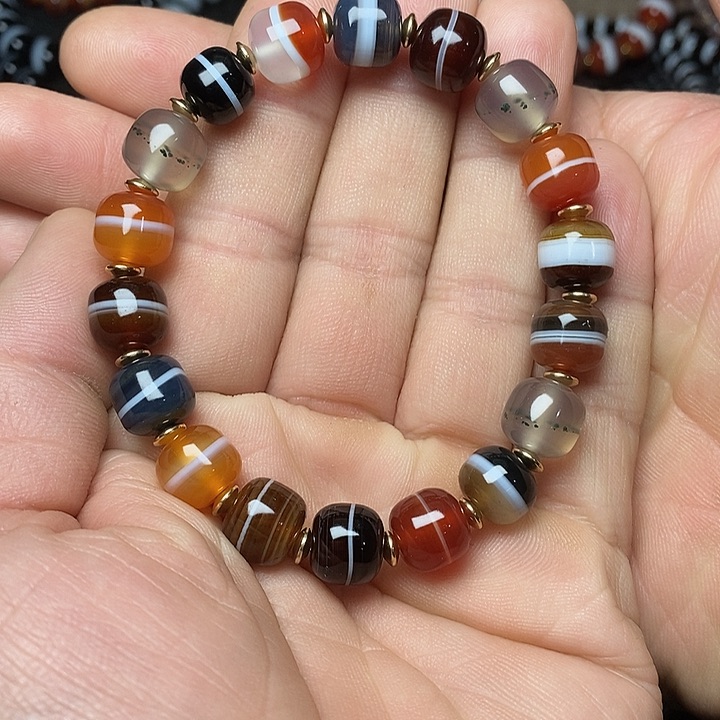 玛瑙/玉髓手链未镶嵌