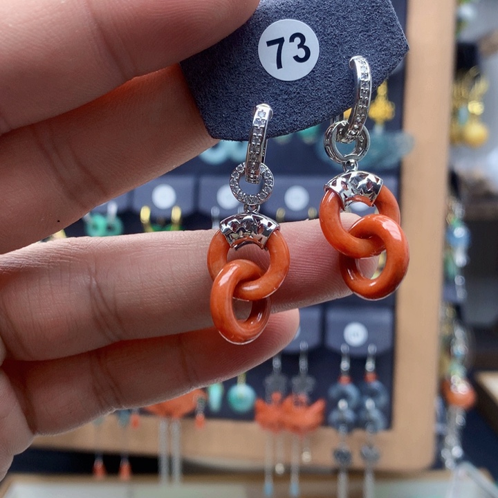 未镶嵌翡翠耳饰耳饰