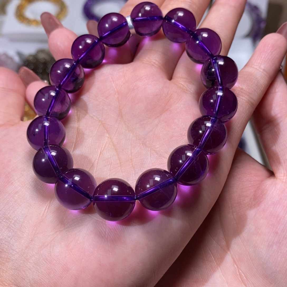 紫晶手链未镶嵌乌拉圭s13.6m