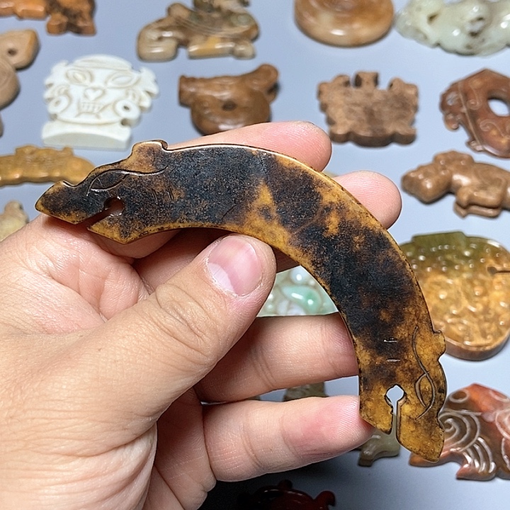 和田玉未镶嵌颈饰129