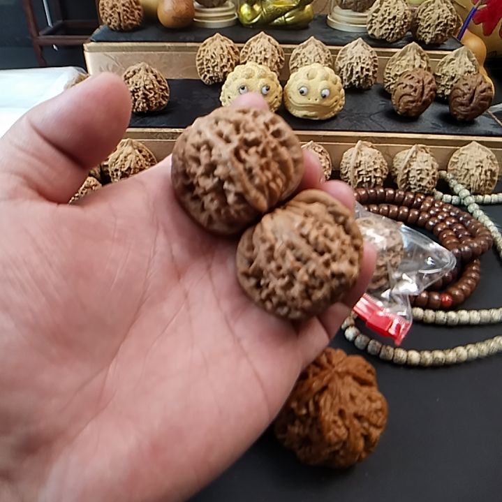 猴头核桃把件文玩核桃  红皮楼子