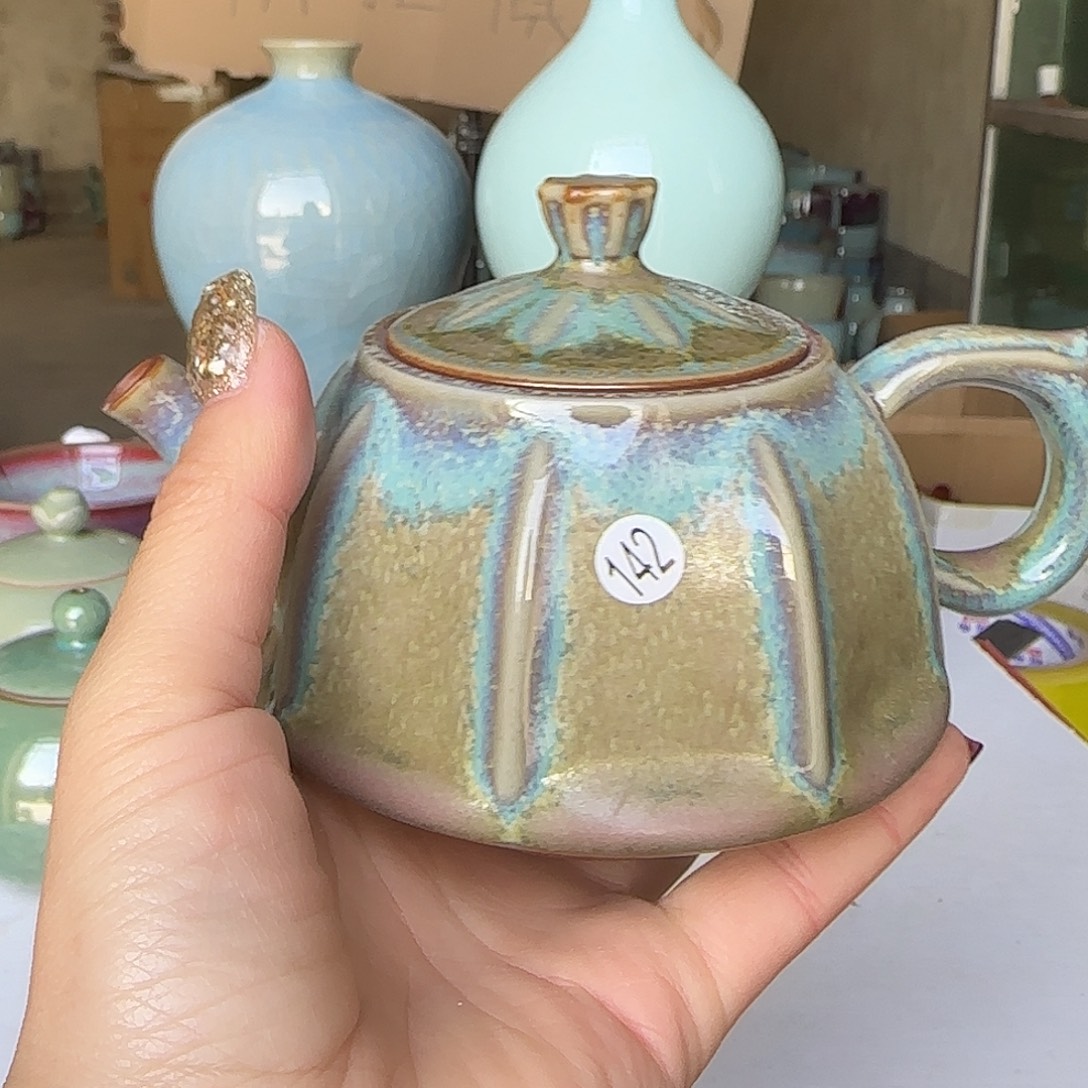 陶摆件郑家钧窑摆件微