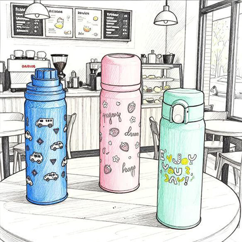 儿童水杯卡通保温杯350ml