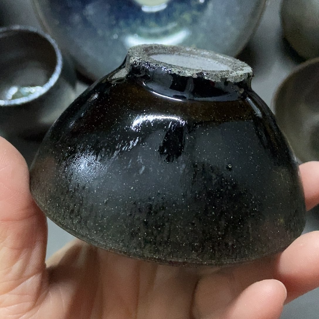 茶盏244 建窑建盏微瑕磨底
