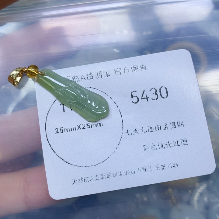翡翠未镶嵌颈饰翡翠