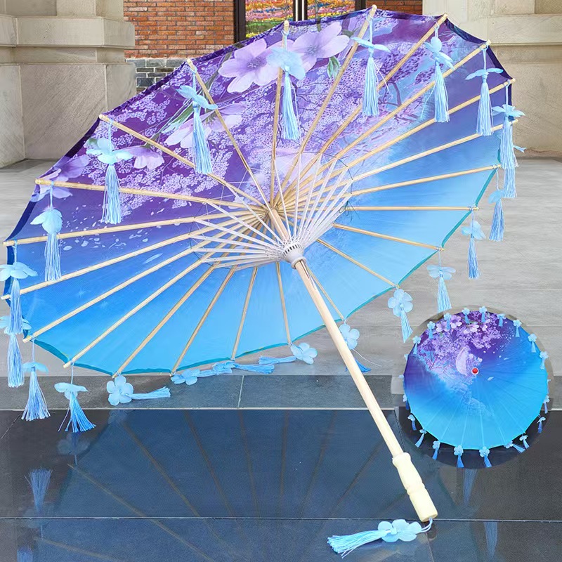 【小芳姐演绎用品店】古风油纸伞流苏花瓣伞工艺伞汉服舞蹈伞装饰伞