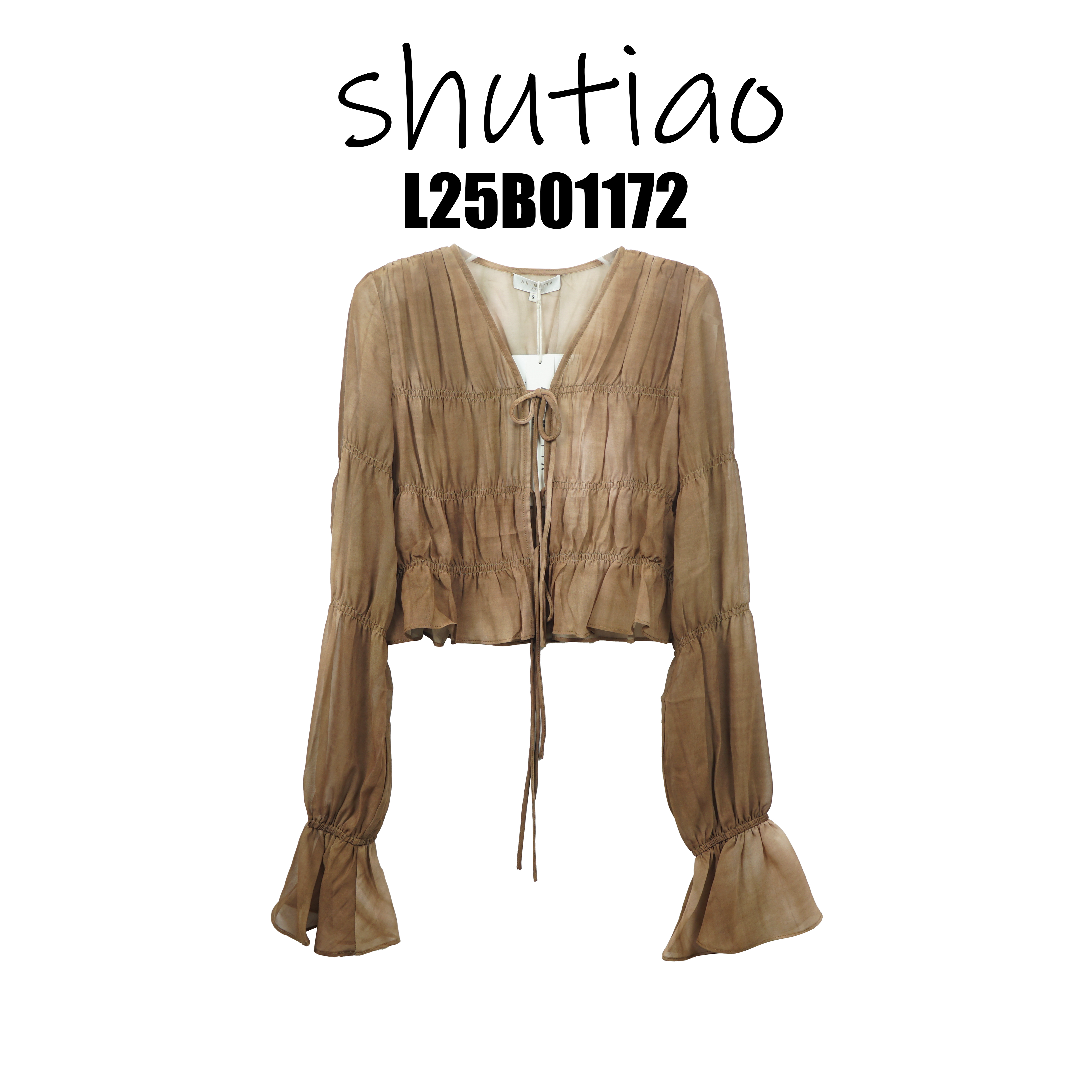 【SHUTIAO】2025春夏：新款小众设计款衬衫L25B01172