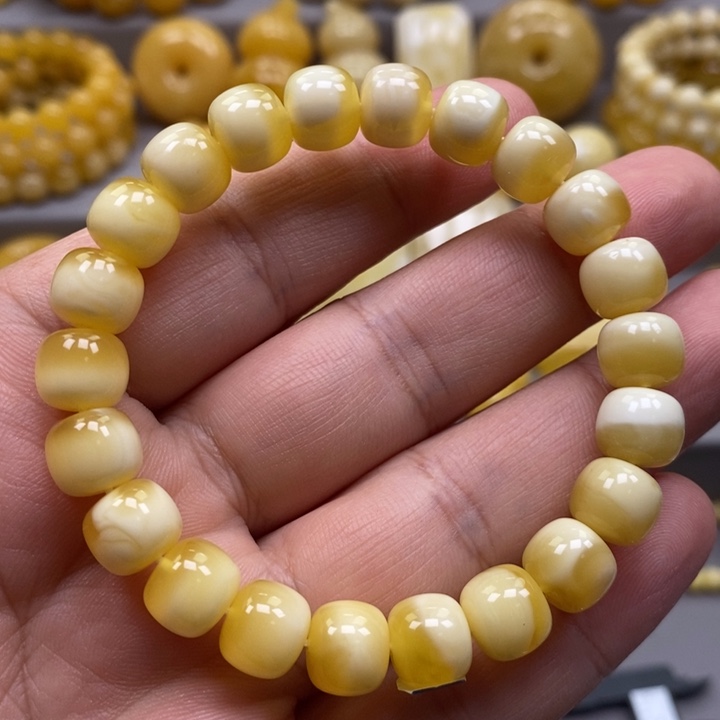 琥珀未镶嵌手链手串