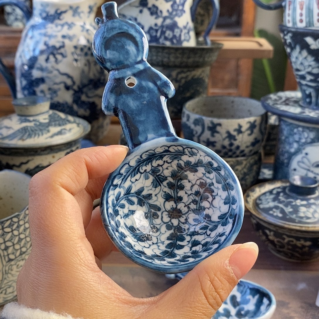 陶手工手绘青花高温陶瓷