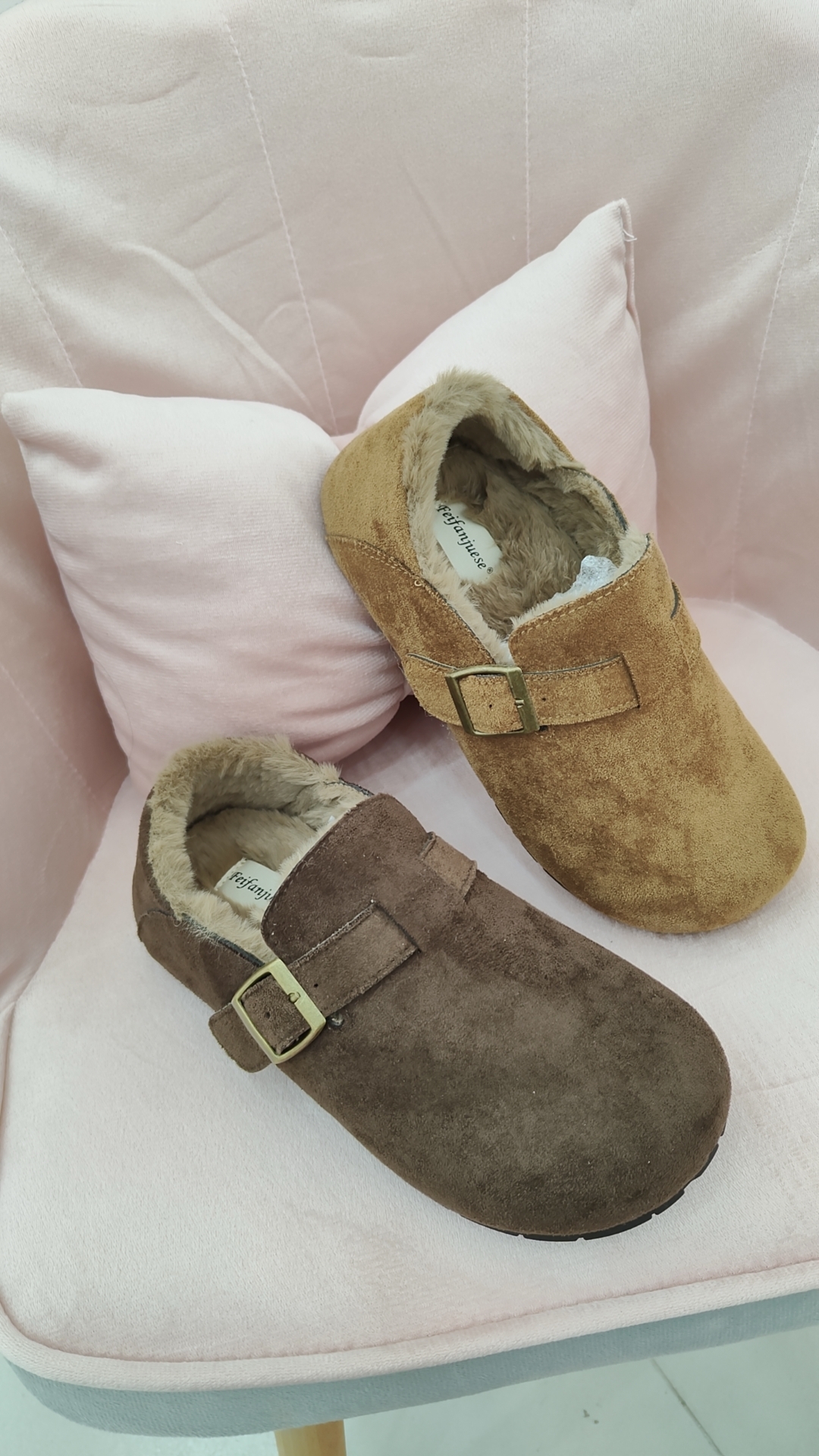 勃肯鞋加棉软底软面