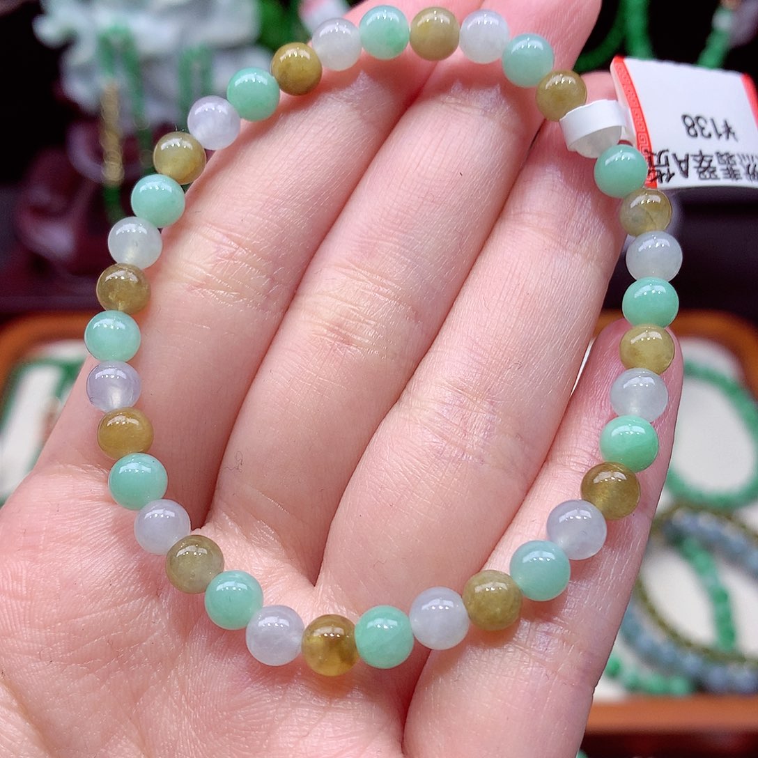 未镶嵌手链翡翠翡翠