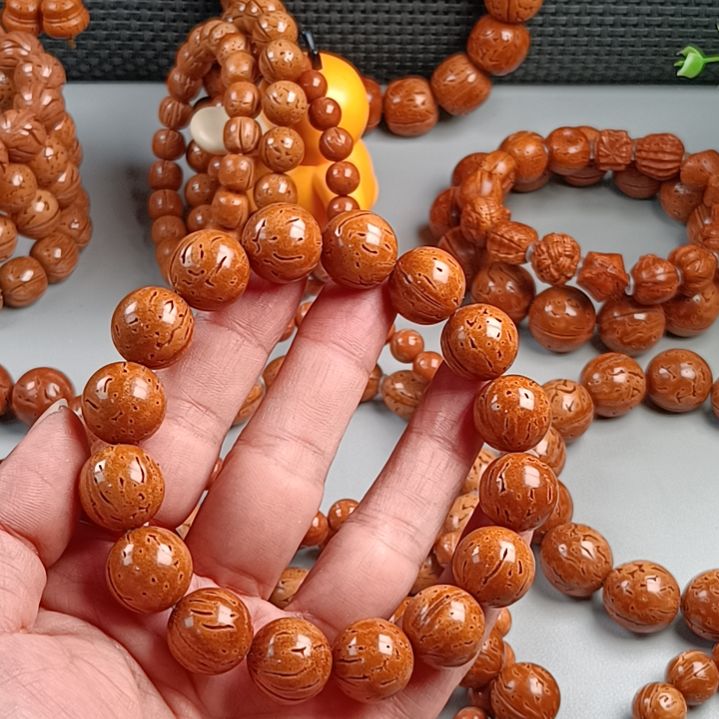 醉***眸桃核手串野生铁籽黄皮15