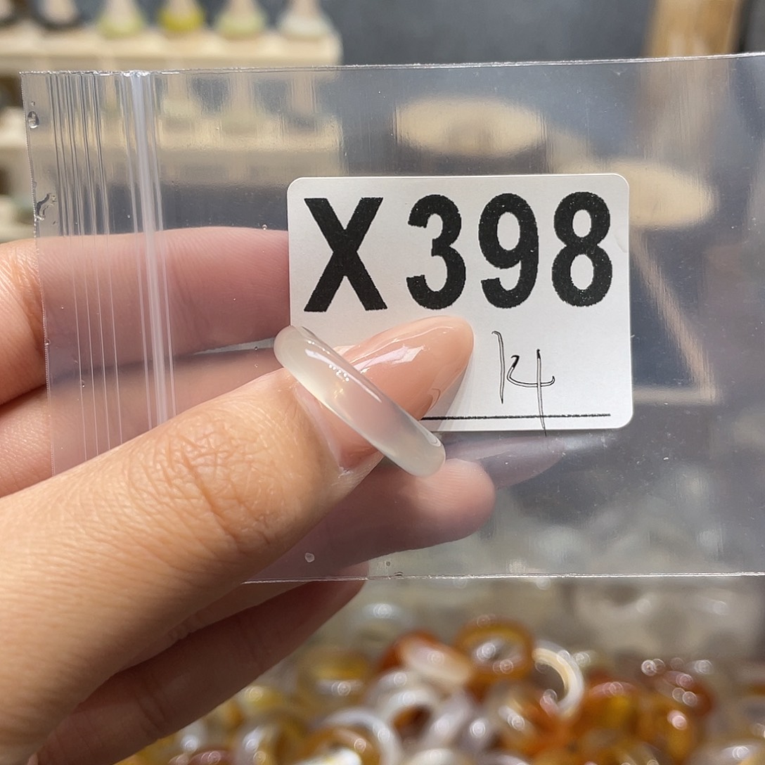 玛瑙/玉髓未镶嵌戒指398