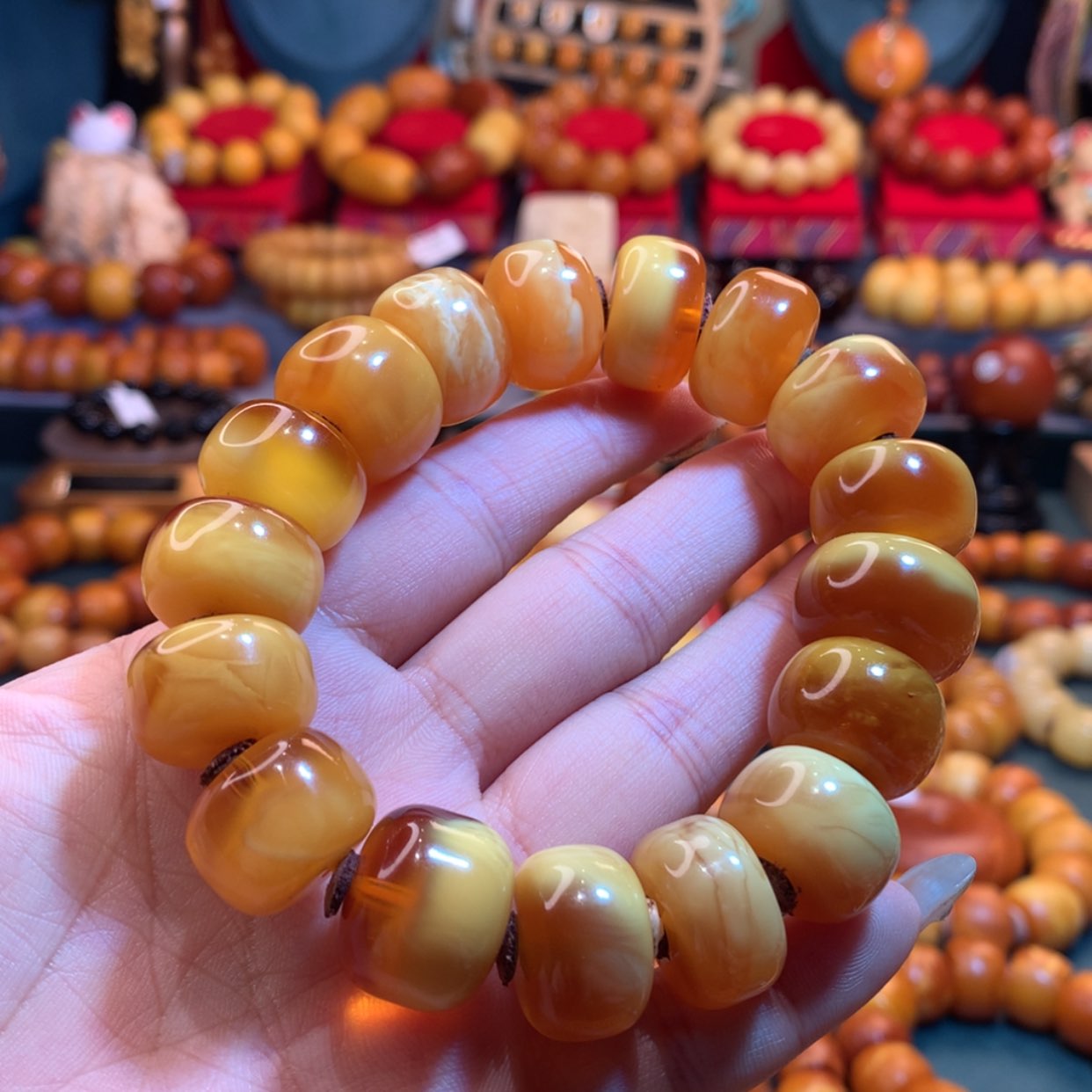 【闪购商品】蜜蜡手串未镶嵌蜜蜡手串