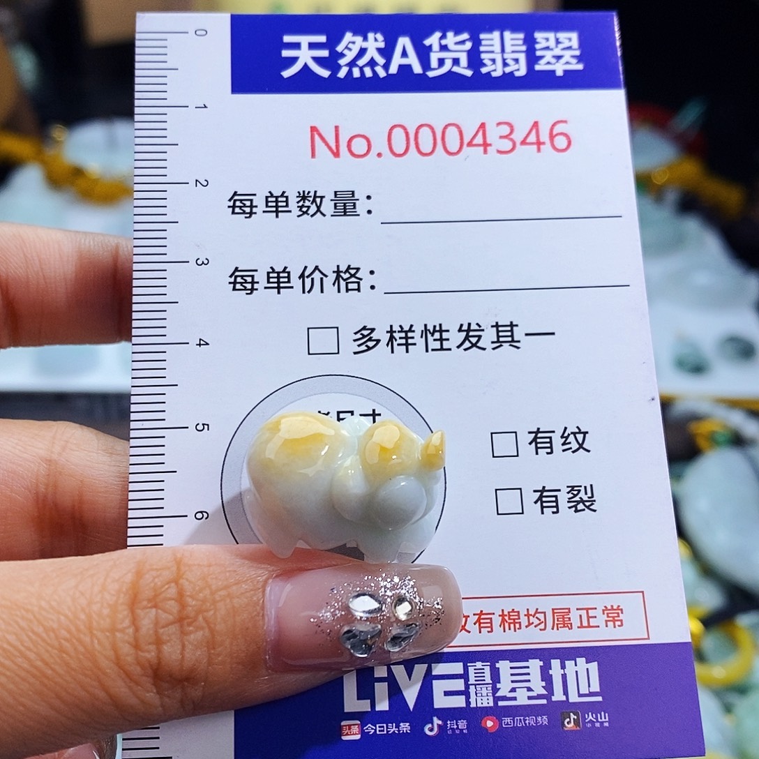 翡翠未镶嵌毛衣链4346