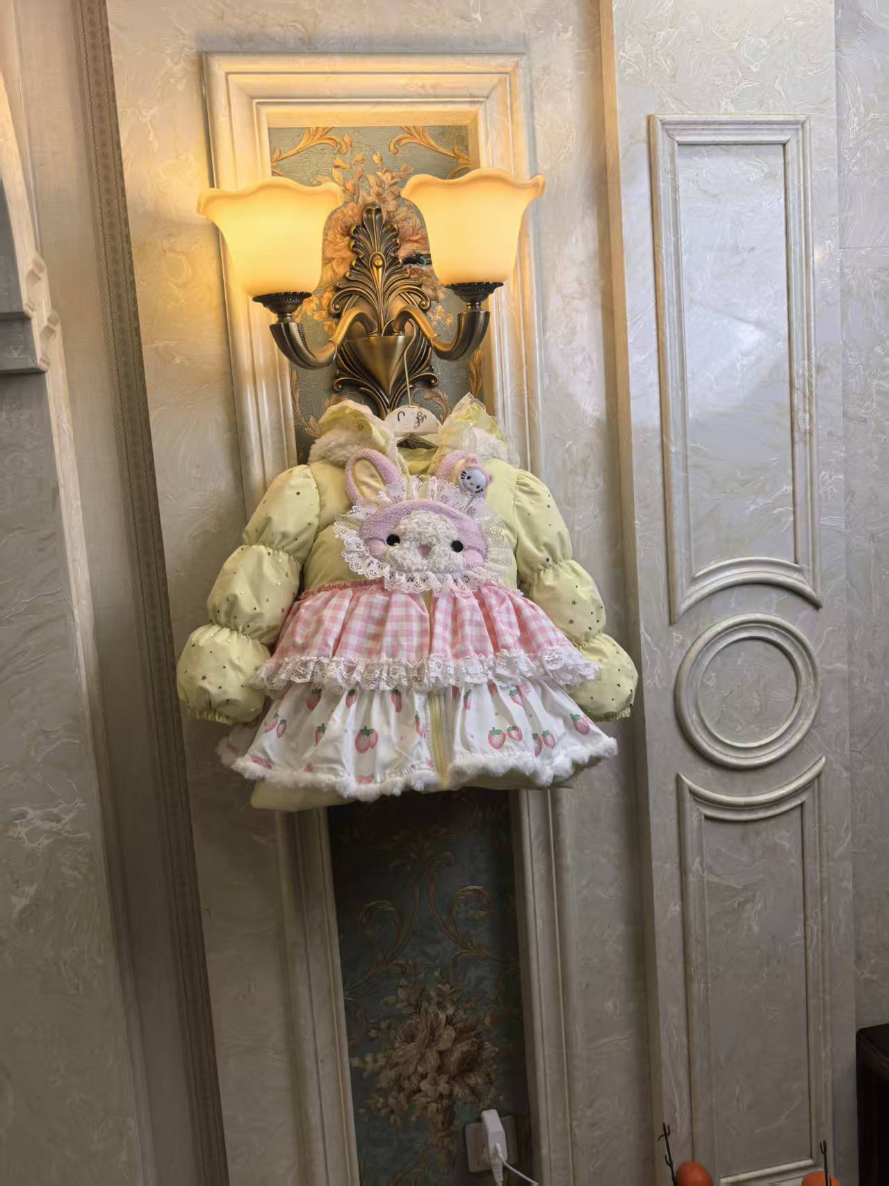 山竹007草莓女孩好看黄色高端私人定制公主甜美