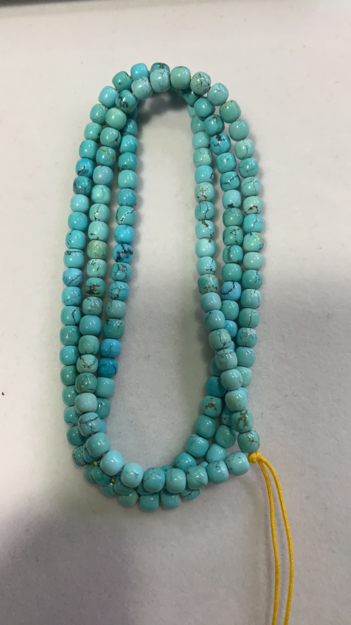 天然原矿绿松石多圈