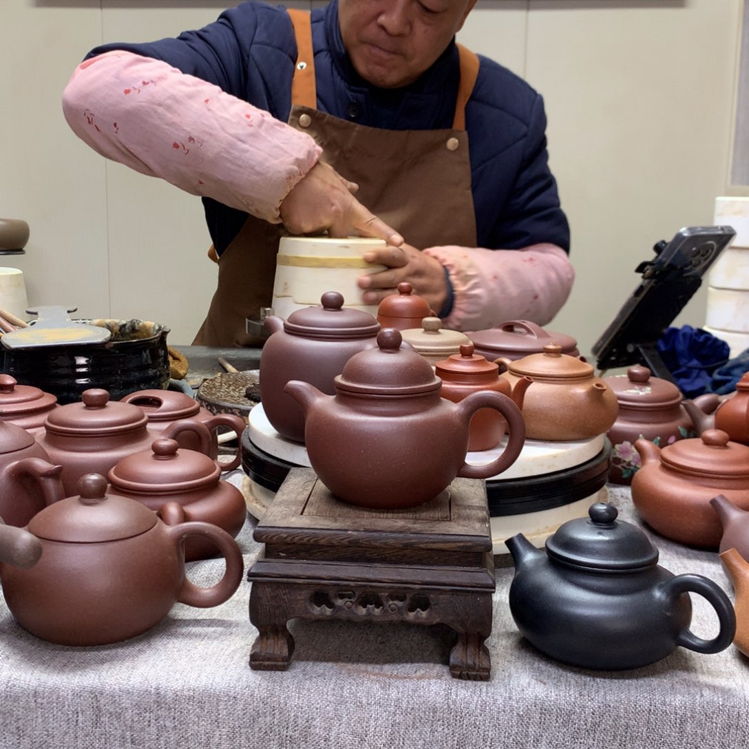 茶壶紫泥掇球170 C半手工制作