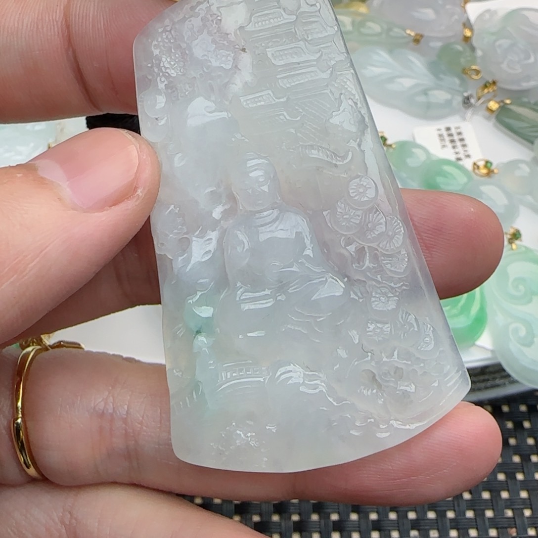 【闪购商品】翡翠吊坠(不含链)未镶嵌阿弥陀佛