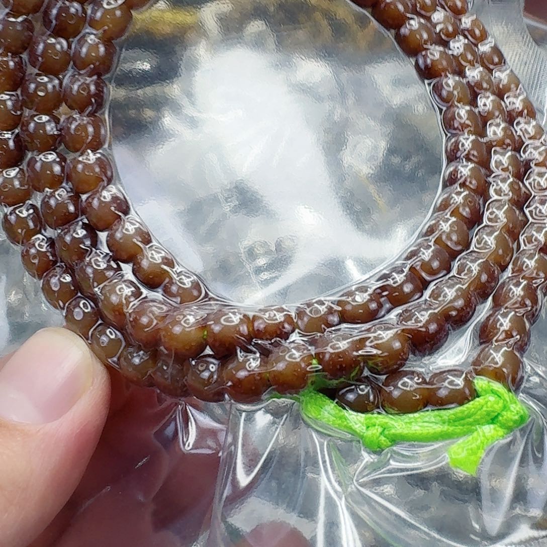 星月菩提手串68殿堂粉冰星月菩提76-108