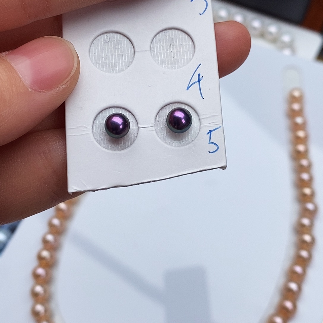 银S925镶嵌颈饰淡水珍珠