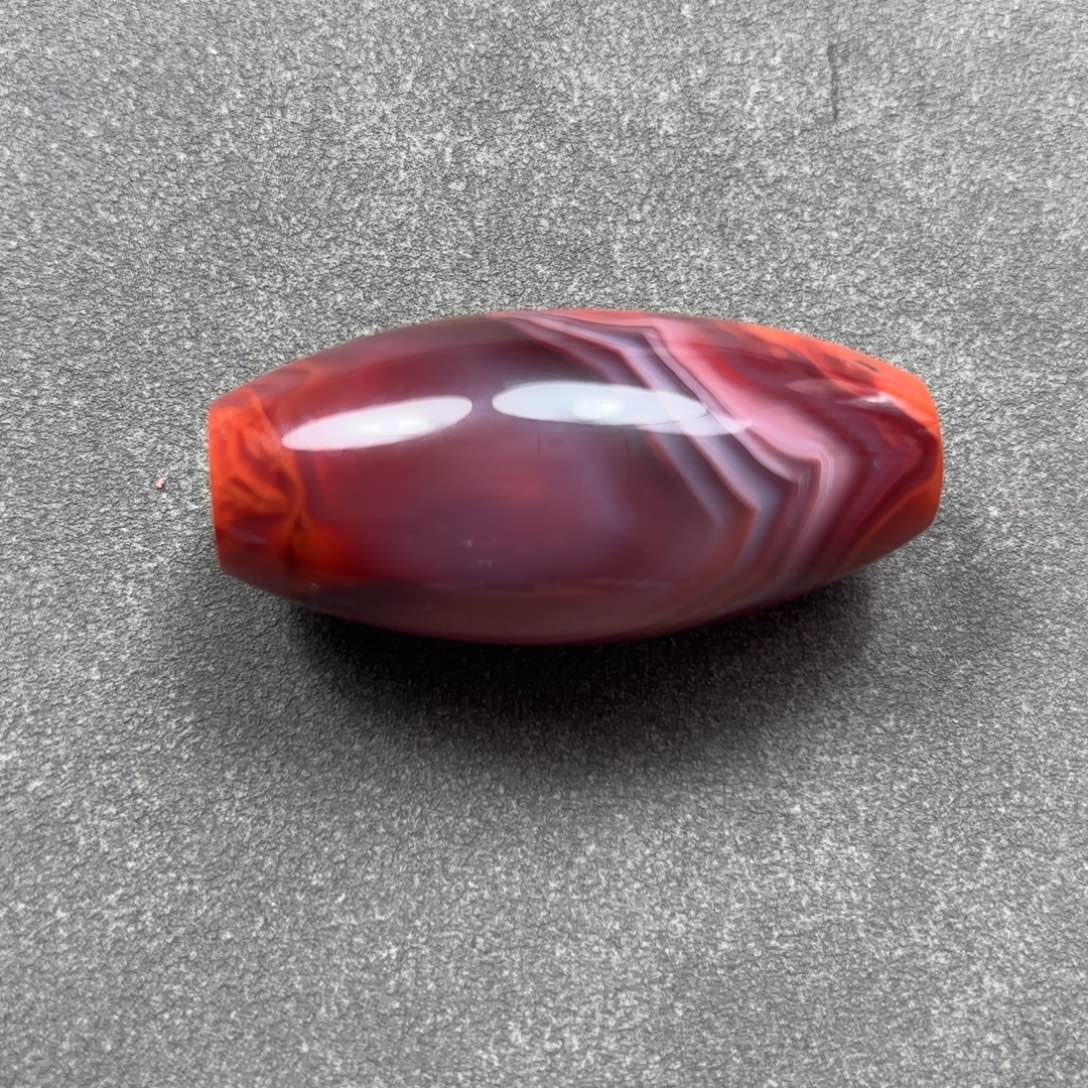 南红玛瑙桶珠未镶嵌8*後