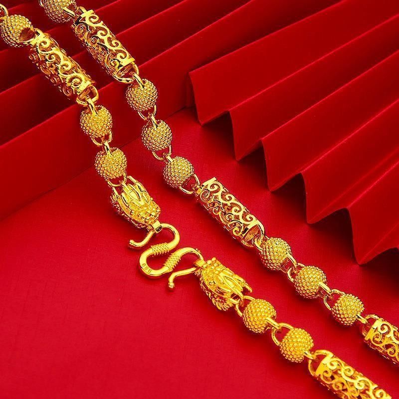 合金项链 精密卡8帝王祥云项链